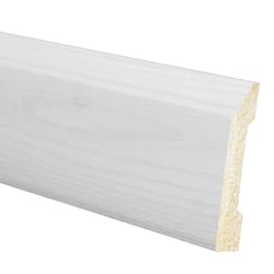 Inteplast Building Products 3/8 in. H X 3-3/16 in. W X 8 ft. L Prefinished White Oak Polystyrene Wal