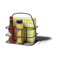 Spectrum 6 in. L X 8.5 in. W X 8 in. H Black Condiment Caddy