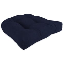 Jordan Manufacturing Navy Polyester Wicker Seat Cushion