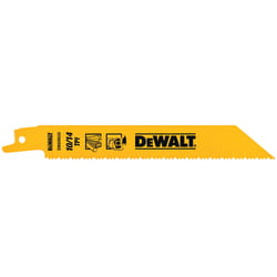 DeWalt 6 in. Bi-Metal Reciprocating Saw Blade 10/14 TPI 5 pk