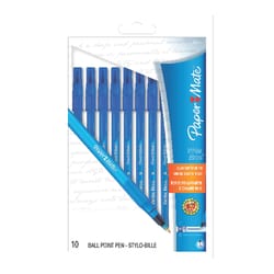 Paper Mate Write Bros Blue Ball Point Pen 10 pk