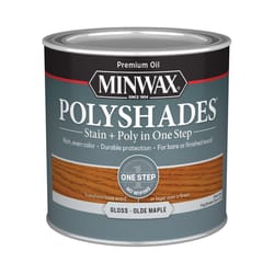 Minwax PolyShades Semi-Transparent Gloss Olde Maple Oil-Based Stain/Polyurethane Finish 1/2 pt