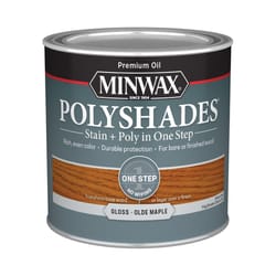 Minwax PolyShades Semi-Transparent Gloss Olde Maple Oil-Based Stain/Polyurethane Finish 1/2 pt