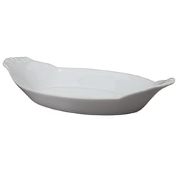 Harold Import 6-5/8 in. W X 12-1/2 in. L Au Gratin Dish White 1 pk