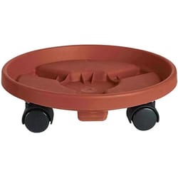 Bloem 3.5 in. H X 16 in. W X 16 in. D Terracotta Plastic Plant Caddy