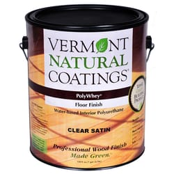Vermont Natural Coatings PolyWhey Satin Clear Water-Based Floor Finish 1 gal