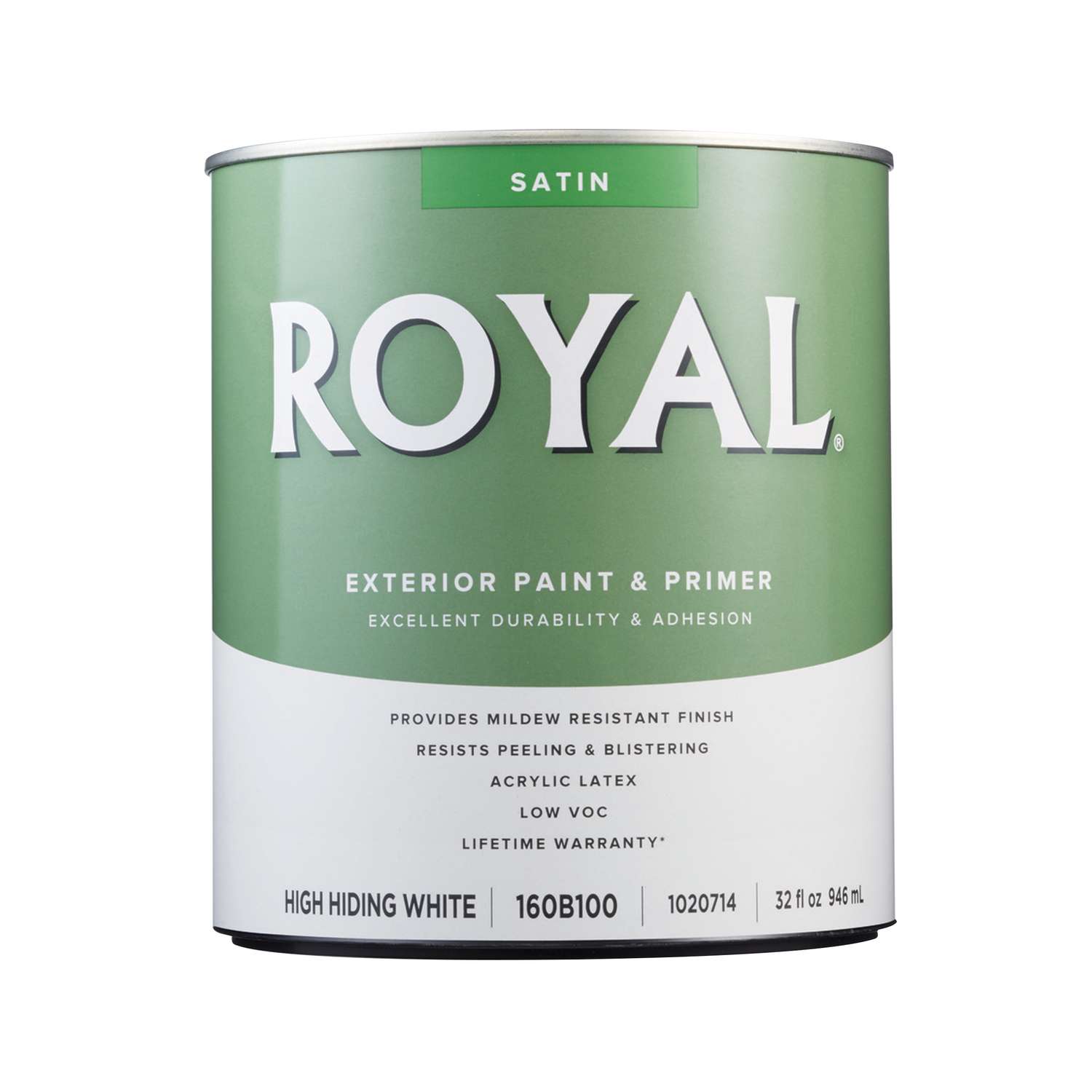 Royal Satin High Hiding White Paint Exterior 1 qt. Ace Hardware