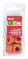 Ace Assorted in. D Rubber Cone Washer 8 pk