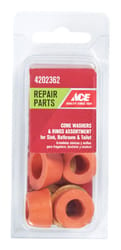 Ace Assorted in. D Rubber Cone Washer 8 pk