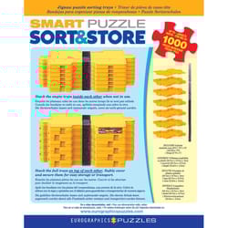 Eurographics Sort and Store Puzzle Tray Set Multicolored 1000 pc