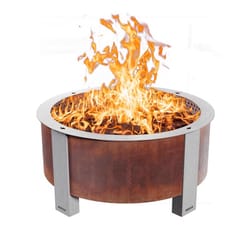 Breeo X Series Smokeless 42 in. W Corten Steel Round Wood Fire Pit