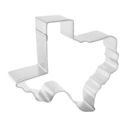 R&M International Corp International Corp 5 in. W X 5 in. L Texas State Cookie Cutter Silver 1 pc