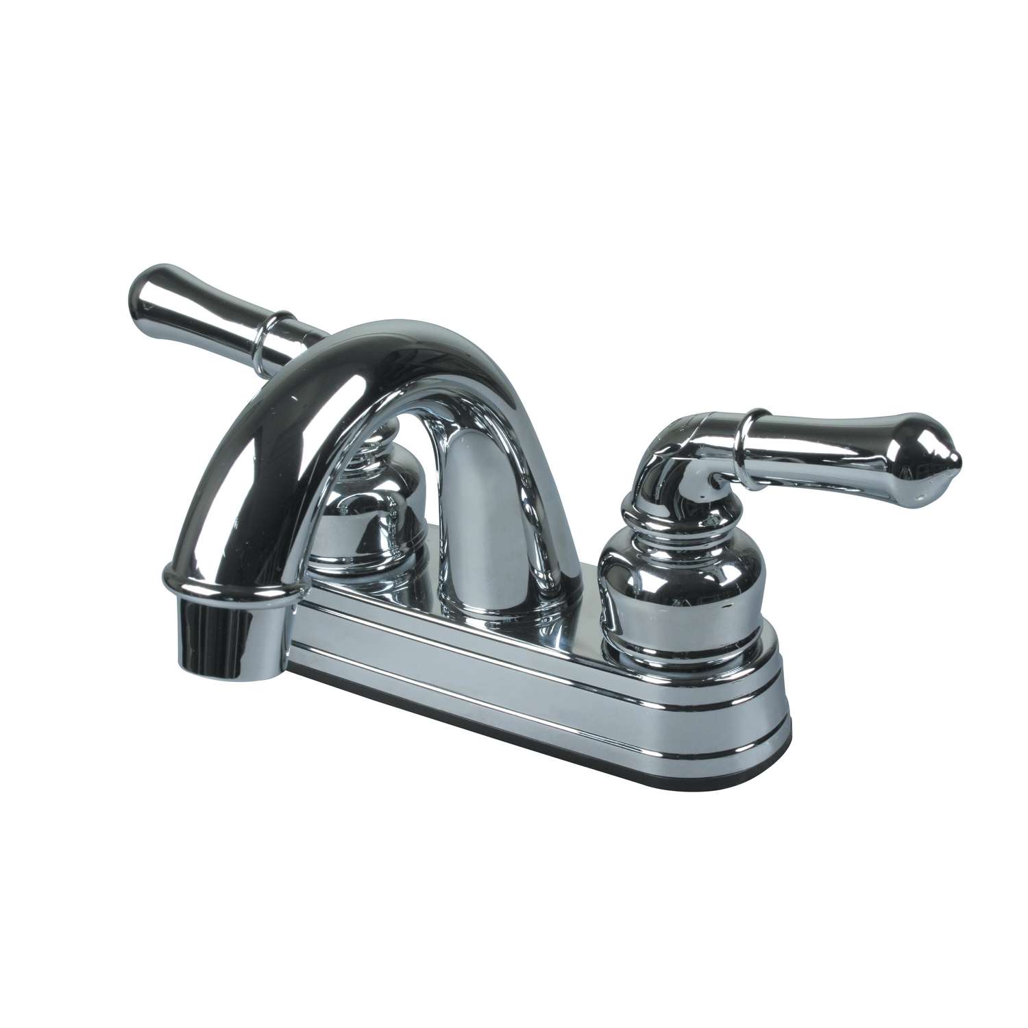 Ultra Faucets NonMetallic Polished Chrome Centerset Bathroom Sink