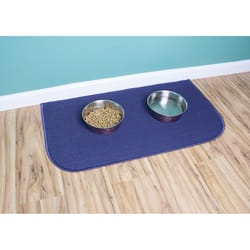 Ritz 36 in. W X 20 in. L Blue Floor Mat