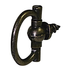 HILLMAN Antique Brass Gold Oval Ring Hanger 2 pc