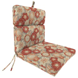 Jordan Manufacturing Multicolored Floral Polyester Chair Cushion 4 in. H X 22 in. W X 44 in. L