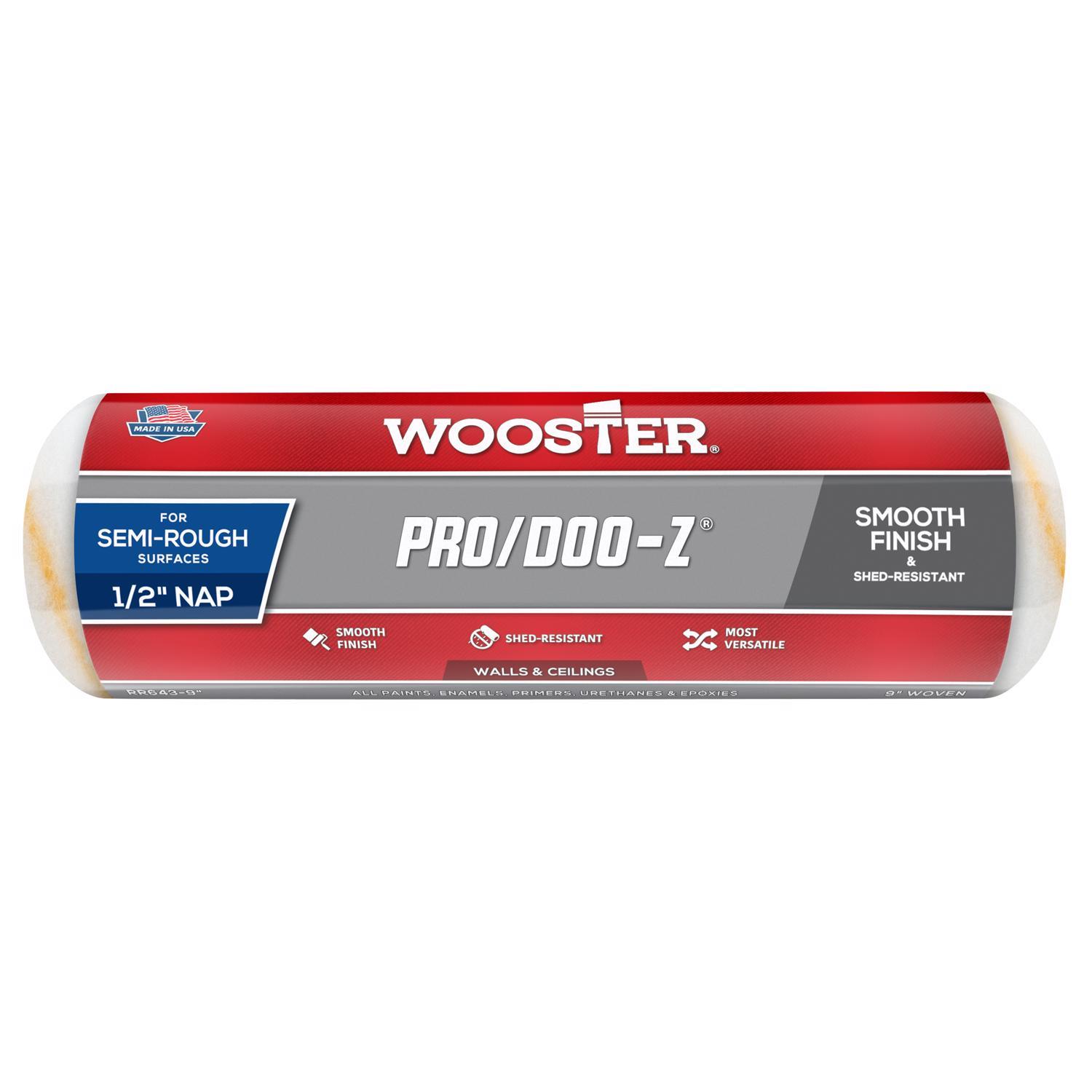 Photos - Putty Knife / Painting Tool Wooster Pro/Doo-Z Woven Fabric 9 in. W X 1/2 in. Paint Roller Cover 1 pk RR643-9