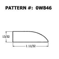 Alexandria Moulding 13/32 in. H X 7 ft. L Unfinished Natural Pine Molding