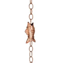 Good Directions Fish Rain Chain Bracket 4 in. W X 102 in. L