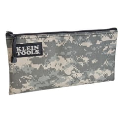 Klein Tools 0.5 in. W X 7 in. H Cordura Fabric Zippered Bag Camo 1 pc