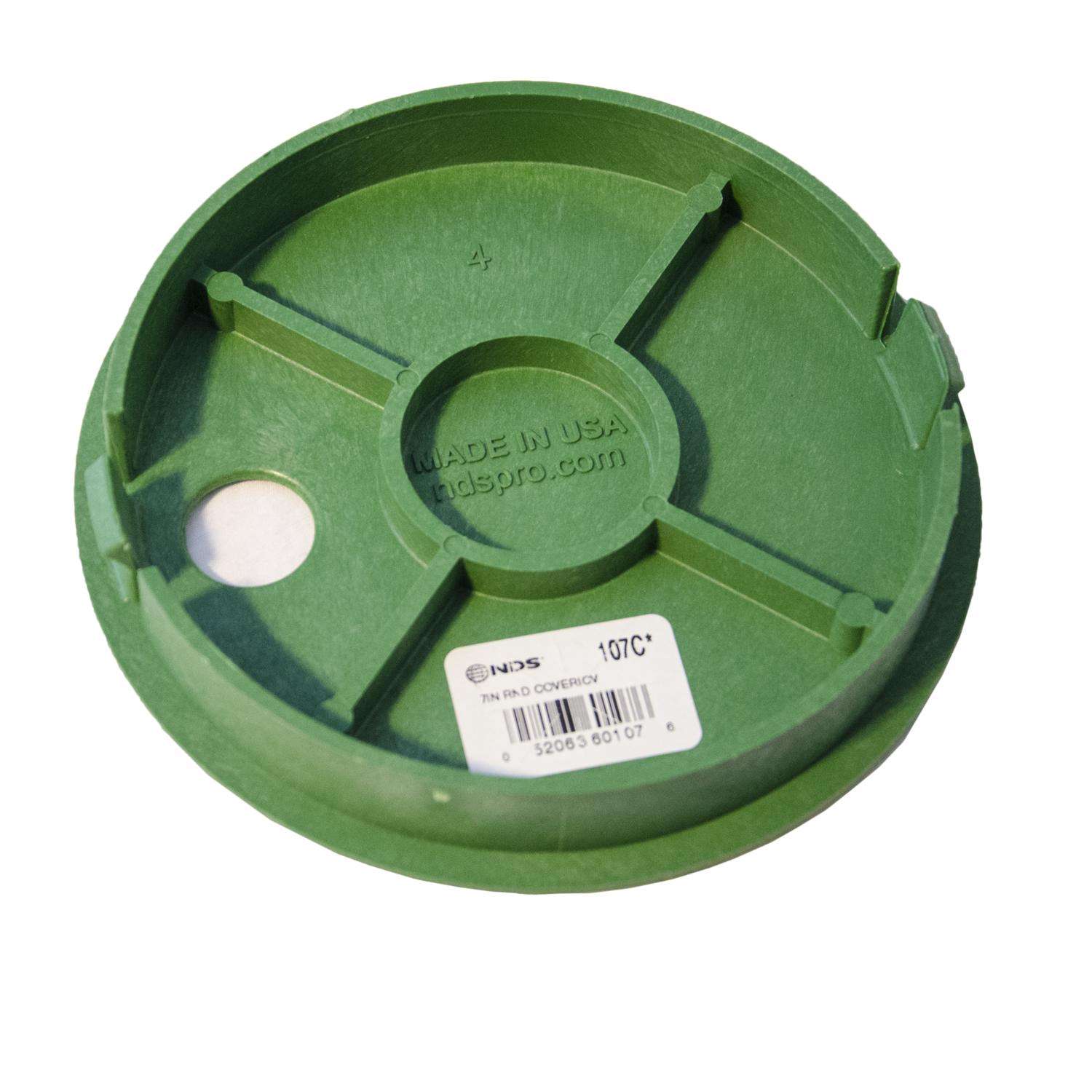 NDS 6 in. W X 0.94 in. H Round Valve Box Cover Green Mfr 107C Ace Hardware