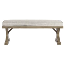 Signature Design by Ashley Beachcroft Brown Aluminum Frame Casual Bench Beige