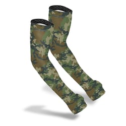 Farmers Defense S/M Polyester/Spandex Green Camo Protection Sleeves