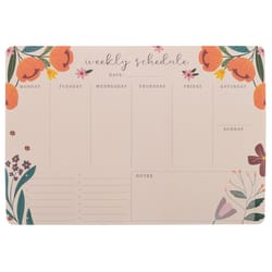 Karma Sunset Floral Weekly Desk Pad Paper 1 pk