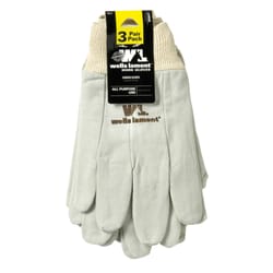 Wells Lamont Wearpower Men's All Purpose Work Gloves White L 3 pk