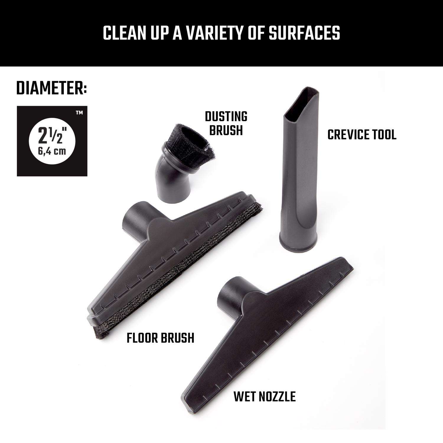 Craftsman 2-1/2 in. D Wet/Dry Vac Attachment 4 pc Mfr