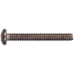 HILLMAN No. 1/4-20 in. X 2-1/2 in. L Phillips Pan Head Stainless Steel Machine Screws 50 pk