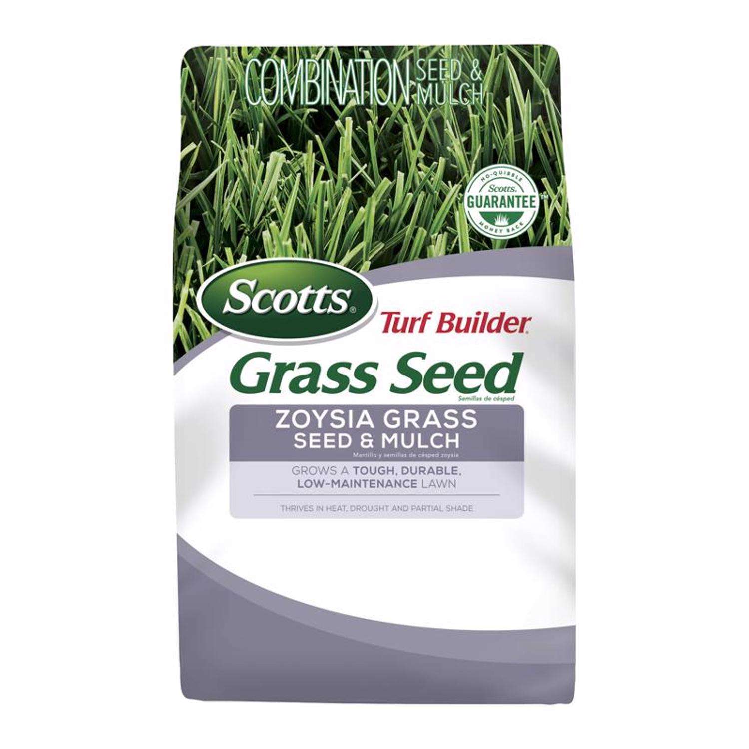 Scotts Turf Builder Zoysia Grass Partial Shade/Sun Grass Seed and Mulch
