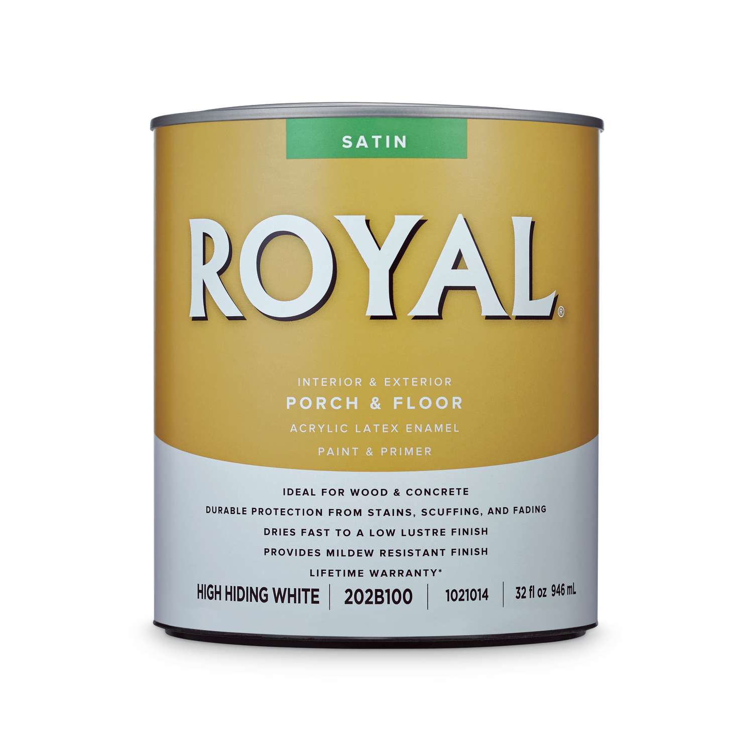 Royal Satin HighHiding White Porch & Floor Paint 1 qt. Ace Hardware