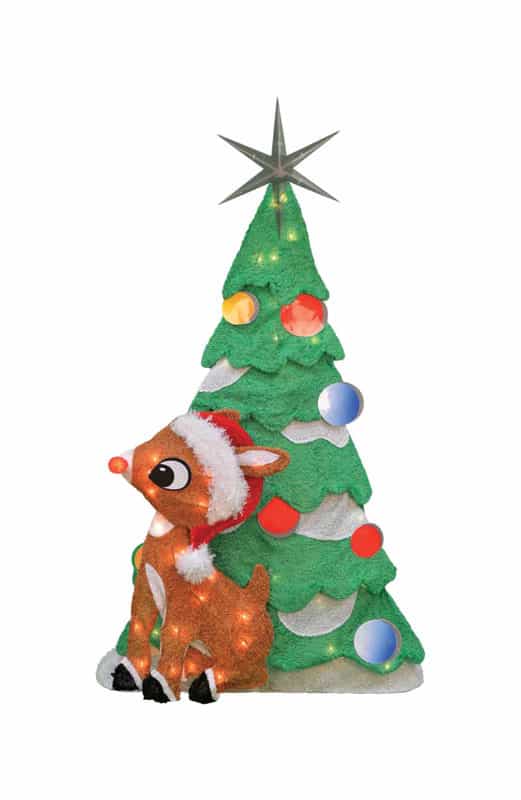 Product Works Pre lit 2D Rudolph Christmas  Decoration  Product Works Pre lit 2D Rudolph Christmas  Decoration