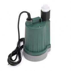 Zoeller 1/3 HP 2100 gph Thermoplastic Electronic Switch Bottom AC Submersible Utility Pump