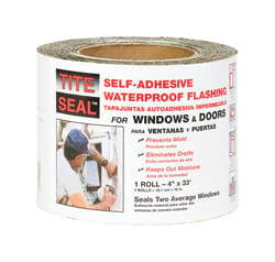 Tite Seal 4 in. W X 33 ft. L Rubber Self-Adhesive Waterproof Flashing Silver