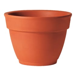 Deroma 6.3 in. H X 8.3 in. D Clay Traditional Planter Terracotta