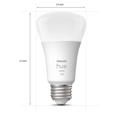 Philips HUE A19 E26 (Medium) Smart-Enabled LED Bulb Starter Kit Cool White 75 Watt Equivalence 2 pk