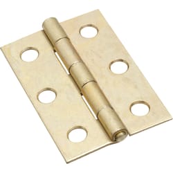 National Hardware 2-1/2 in. L Brass Door Hinge 2 pk