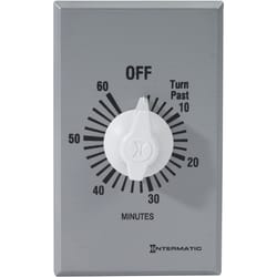 Intermatic Indoor Spring Wound Timer 125 V Gray