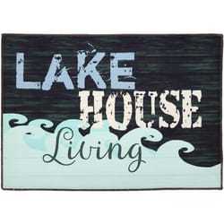 Olivia's Home 22 in. W X 32 in. L Multi-Color Lake House Life Polyester Accent Rug