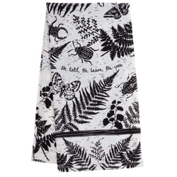 Karma Boho Black and White Cotton Beetle Tea Towel 1 pk