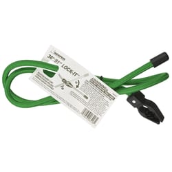 Keeper Lock-It Green Adjustable Bungee Cord 36 in. L X 0.5 in. 1 pk