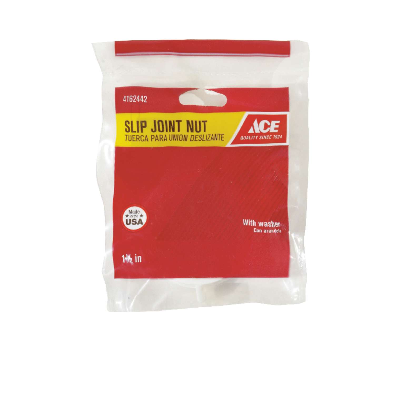Ace 11/2 in. D Plastic Slip Joint Nut Ace Hardware