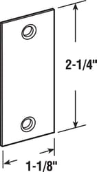 Prime-Line Brass Plated Gold Steel Door Filler Plate 1 pk