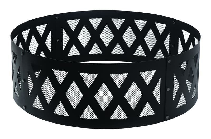Living Accents 12 in. H X 36 in. W Steel Round Round Fire Ring For Wood Sansujyuku sansujyuku.com