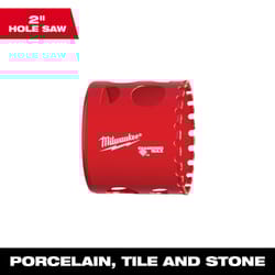 Milwaukee Diamond Max 2 in. Diamond Grit Glass/Porcelain/Tile/Stone 2-1/2 in. L Hole Saw
