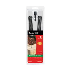 FastenMaster TimberLOK No. 10 X 8 in. L Hex Epoxy Coarse Wood Screws 12 pk