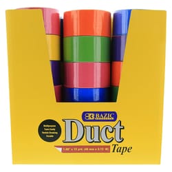 Bazic Products 1.88 in. W X 10 yd L Assorted Bright Color Duct Tape