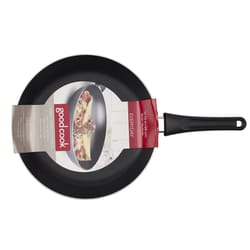 Good Cook Aluminum Saute Pan 11.8 in. Black